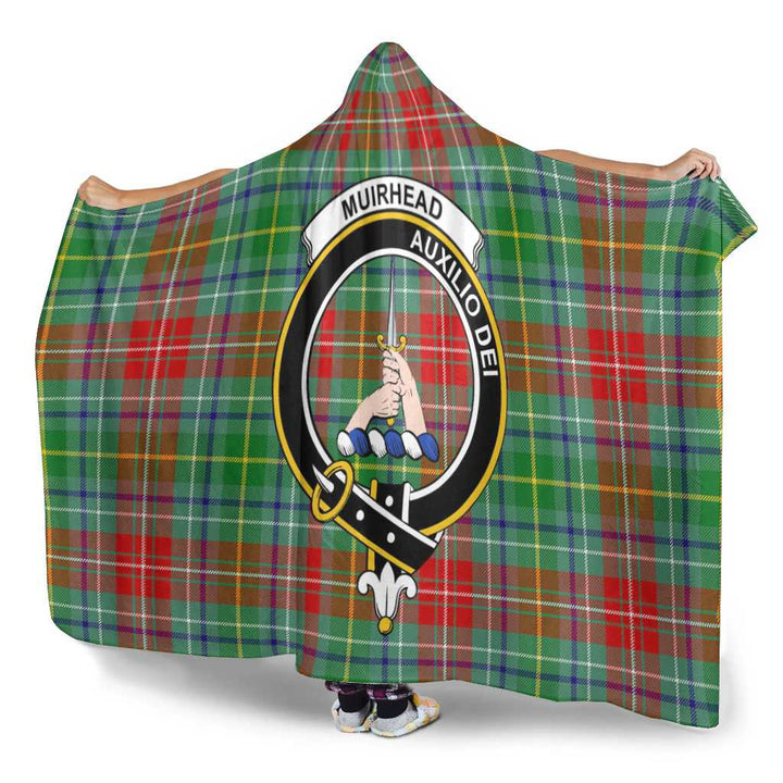 Scottish Muirhead Clan Crest Tartan Hooded Blanket Tartan Plaid 3