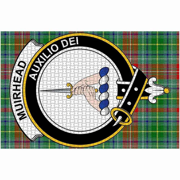 Scottish Muirhead Clan Crest Tartan Jigsaw Puzzle 2