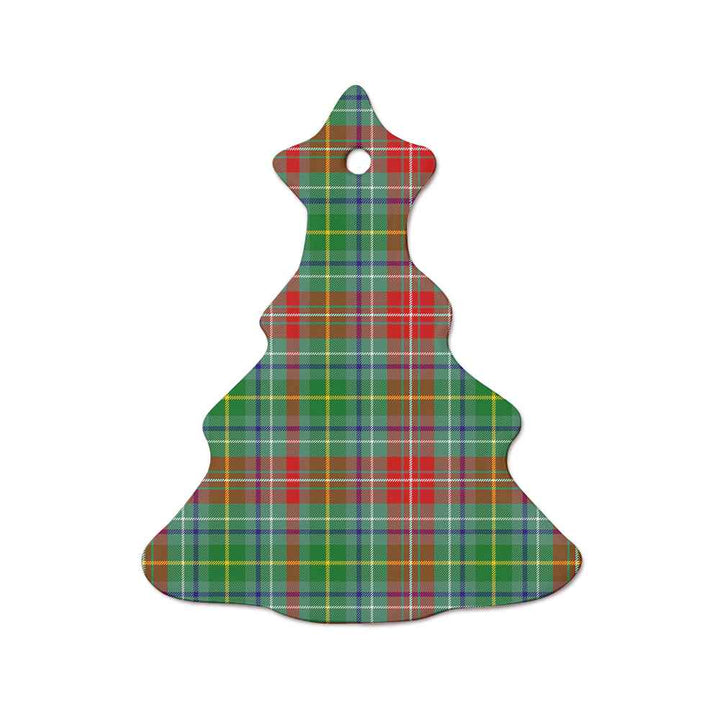 Scottish Muirhead Clan Tartan Ceramic Ornament  Tree Shape Tartan Plaid