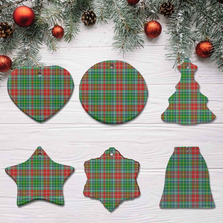 Scottish Muirhead Clan Tartan Ceramic Ornament All Tartan Plaid