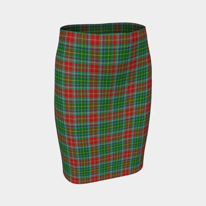 Scottish Muirhead Clan Tartan Fitted Skirt Tartan Plaid 1