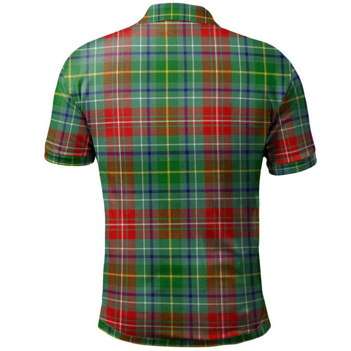 Scottish Muirhead Clan Tartan Polo Shirt Back Side Tartan Plaid