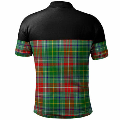 Scottish Muirhead Clan Tartan Polo Shirt - Horizontal Style Back Side Tartan Plaid