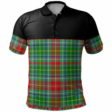 Scottish Muirhead Clan Tartan Polo Shirt - Horizontal Style Front Side Tartan Plaid