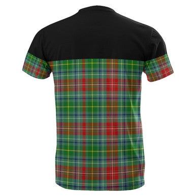 Scottish Muirhead Clan Tartan T-Shirt Horizontal Style Back Side Tartan Plaid