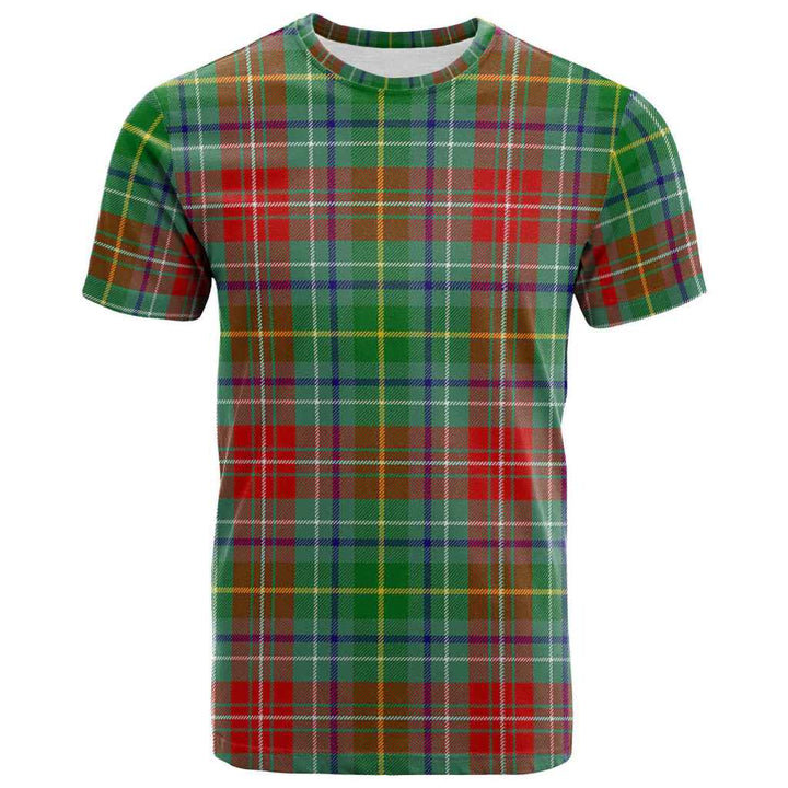 Scottish Muirhead Clan Tartan T-Shirt Front Side Tartan Plaid