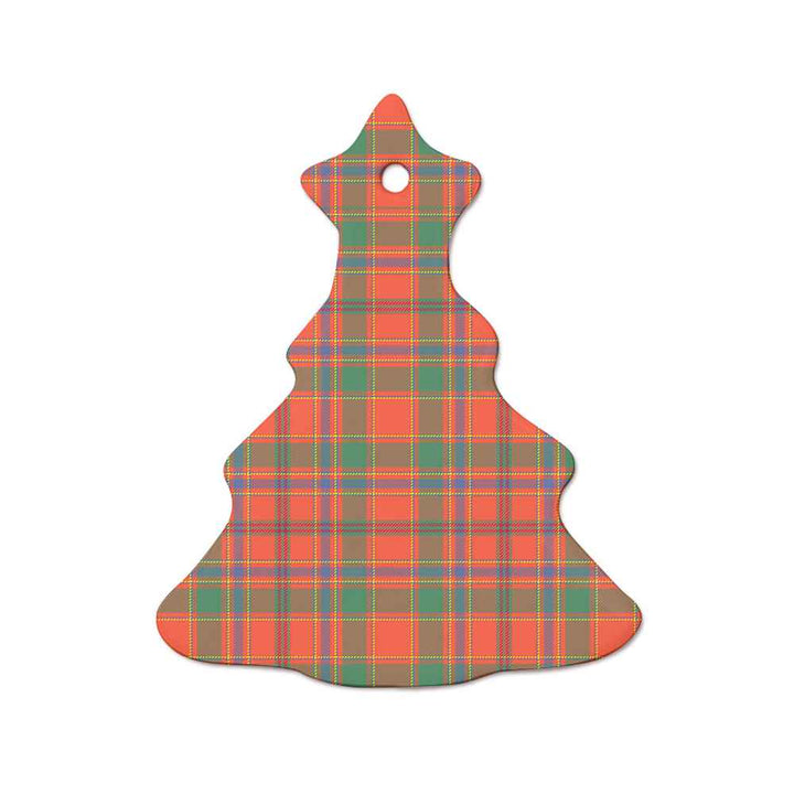 Scottish Munro Ancient Clan Tartan Ceramic Ornament  Tree Shape Tartan Plaid