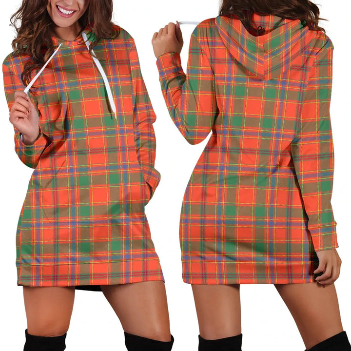 Scottish Munro Ancient Clan Tartan Hoodie Dress