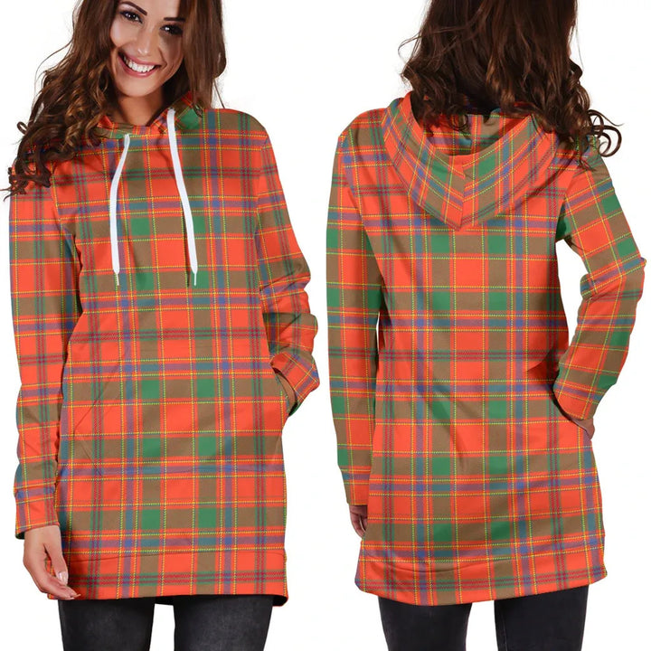 Scottish Munro Ancient Clan Tartan Hoodie Dress