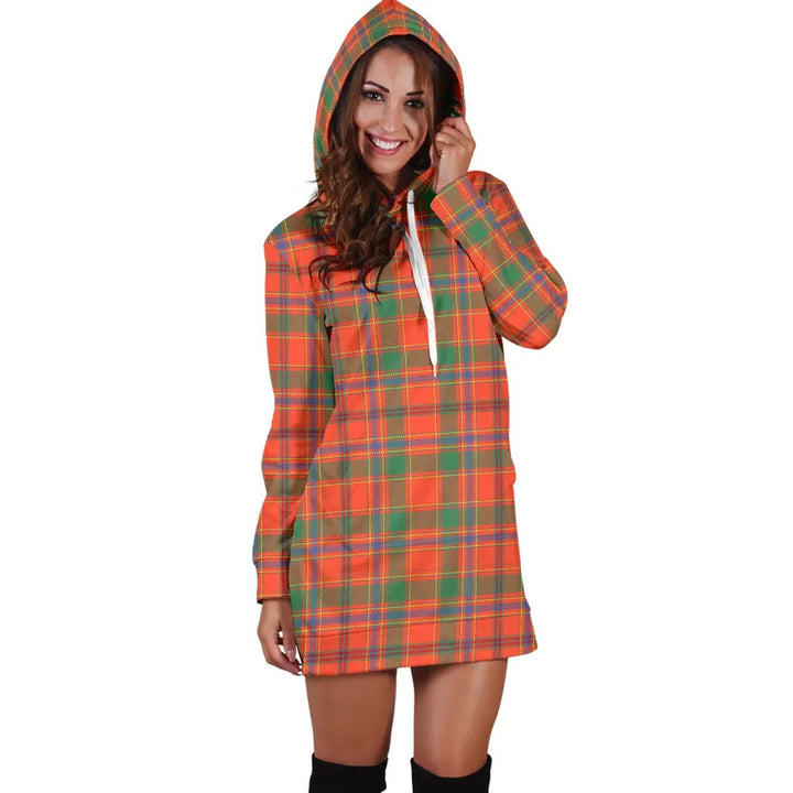 Scottish Munro Ancient Clan Tartan Hoodie Dress