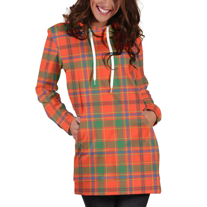 Scottish Munro Ancient Clan Tartan Hoodie Dress
