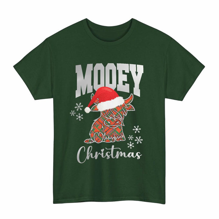 Scottish Munro Ancient Clan Tartan T-Shirt - Mooey Christmas Tartan Plaid Forest Green Color