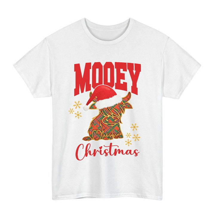 Scottish Munro Ancient Clan Tartan T-Shirt - Mooey Christmas Tartan Plaid White Color