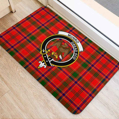 Scottish Munro Clan Crest Tartan Door Mat Tartan Plaid 2