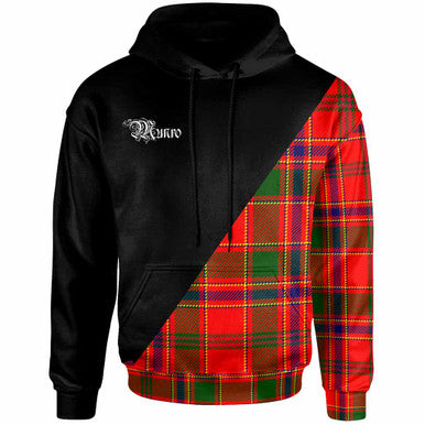 Scottish Munro Clan Crest Tartan Hoodie - Military Logo Front Side Tartan Plaid