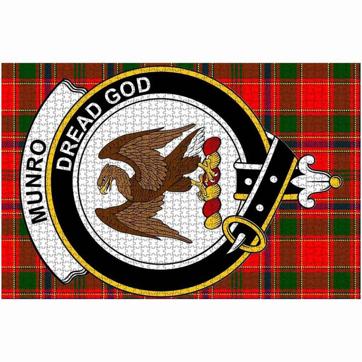 Scottish Munro Clan Crest Tartan Jigsaw Puzzle 2