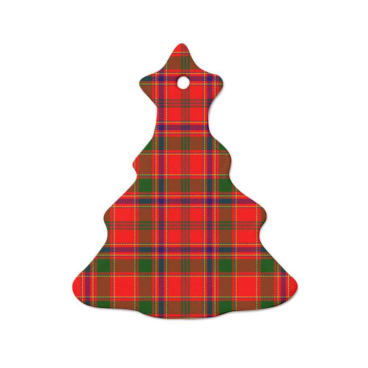Scottish Munro Modern Clan Tartan Ceramic Ornament  Tree Shape Tartan Plaid