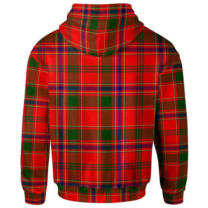 Scottish Munro Modern Clan Tartan Hoodie Back Side Tartan Plaid