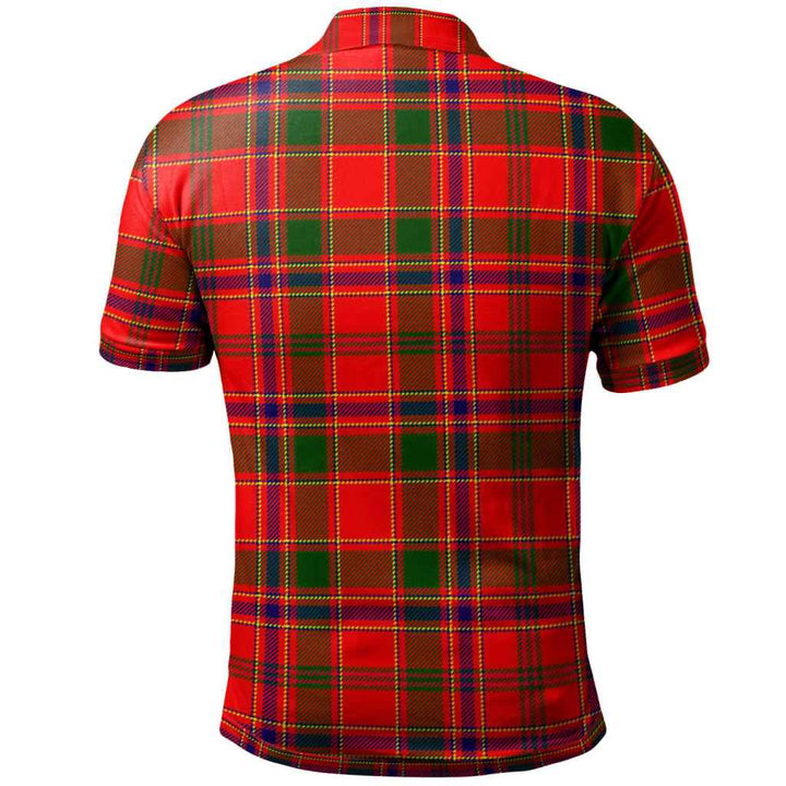 Scottish Munro Modern Clan Tartan Polo Shirt Back Side Tartan Plaid