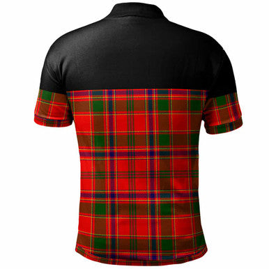 Scottish Munro Modern Clan Tartan Polo Shirt - Horizontal Style Back Side Tartan Plaid