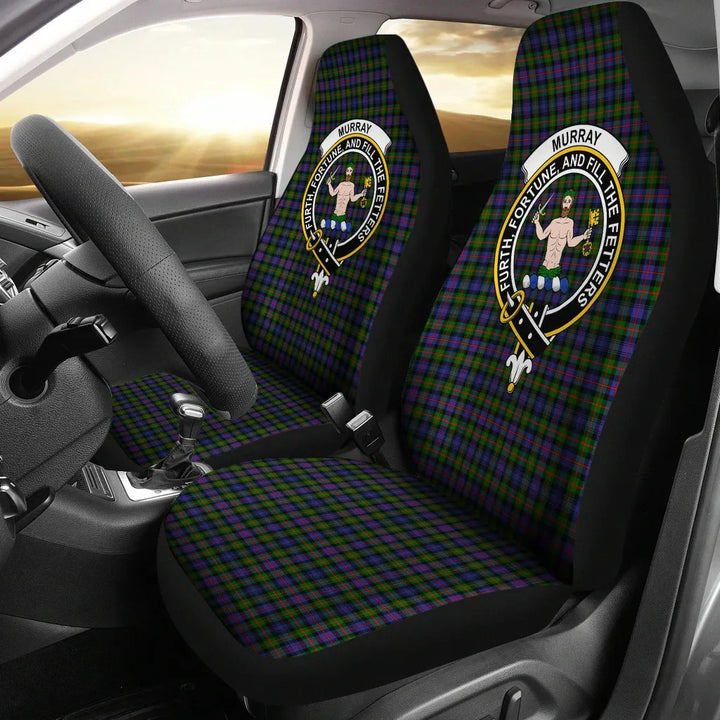 Scottish Murray Clan Crest Tartan Car Seat Covers 2
