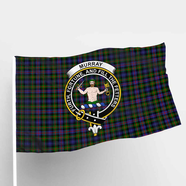Scottish Murray (of Atholl) Clan Crest Tartan Flag Parade Tartan Plaid 1