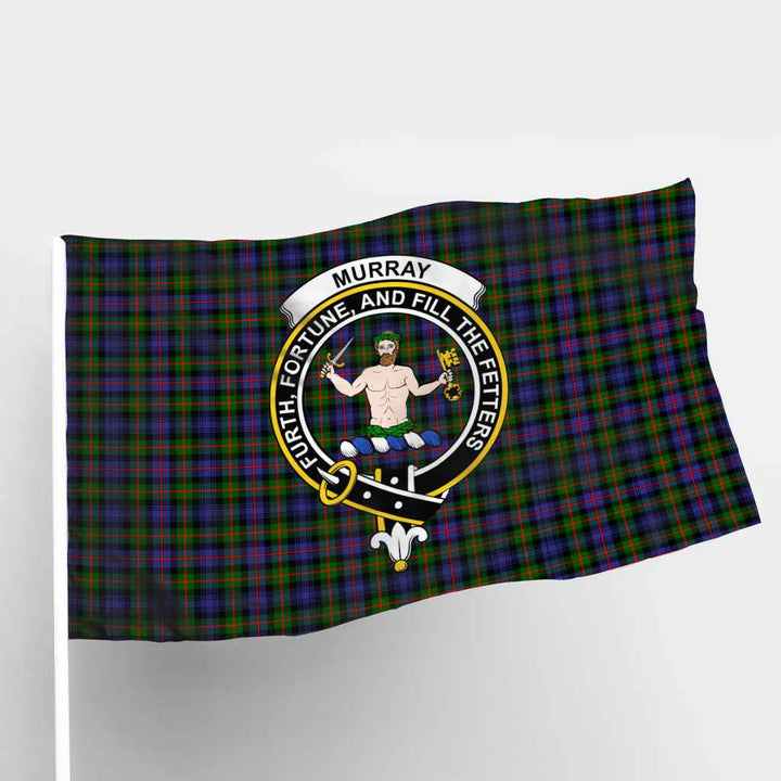 Scottish Murray (of Atholl) Clan Crest Tartan Flag Parade Tartan Plaid 1