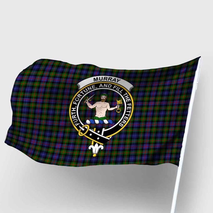 Scottish Murray (of Atholl) Clan Crest Tartan Flag Parade Tartan Plaid 2