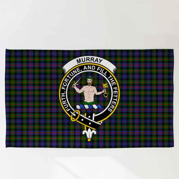 Scottish Murray (of Atholl) Clan Crest Tartan Flag Parade Tartan Plaid 3