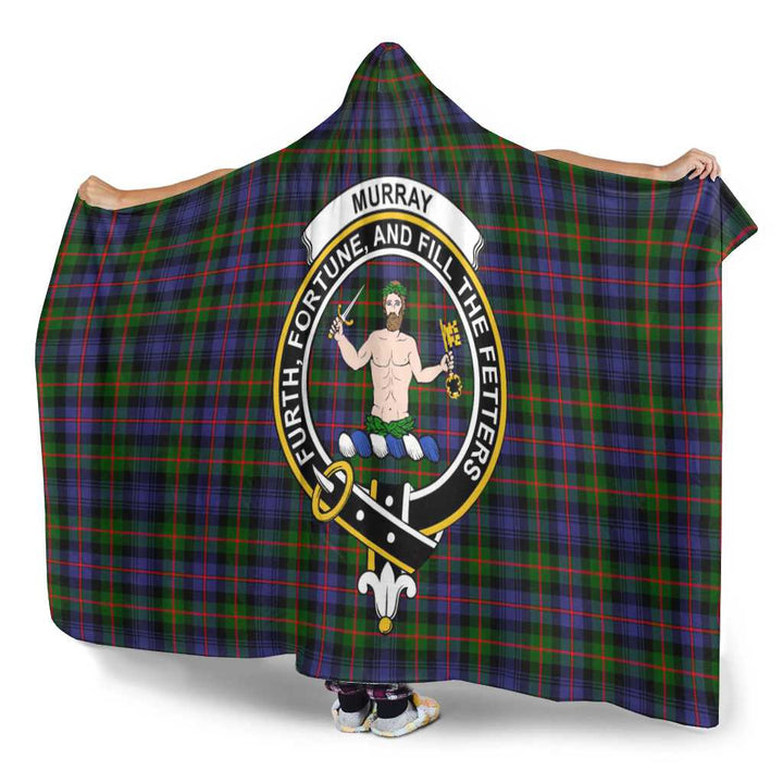 Scottish Murray (of Atholl) Clan Crest Tartan Hooded Blanket Tartan Plaid 3