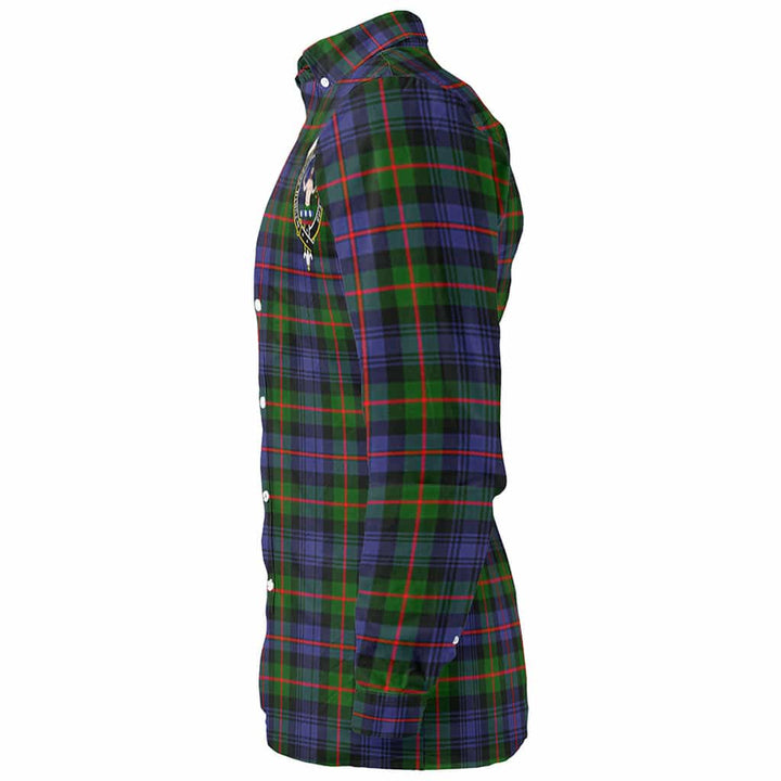 Scottish Murray (of Atholl) Clan Crest Tartan Long Sleeve Shirt Tartan Plaid