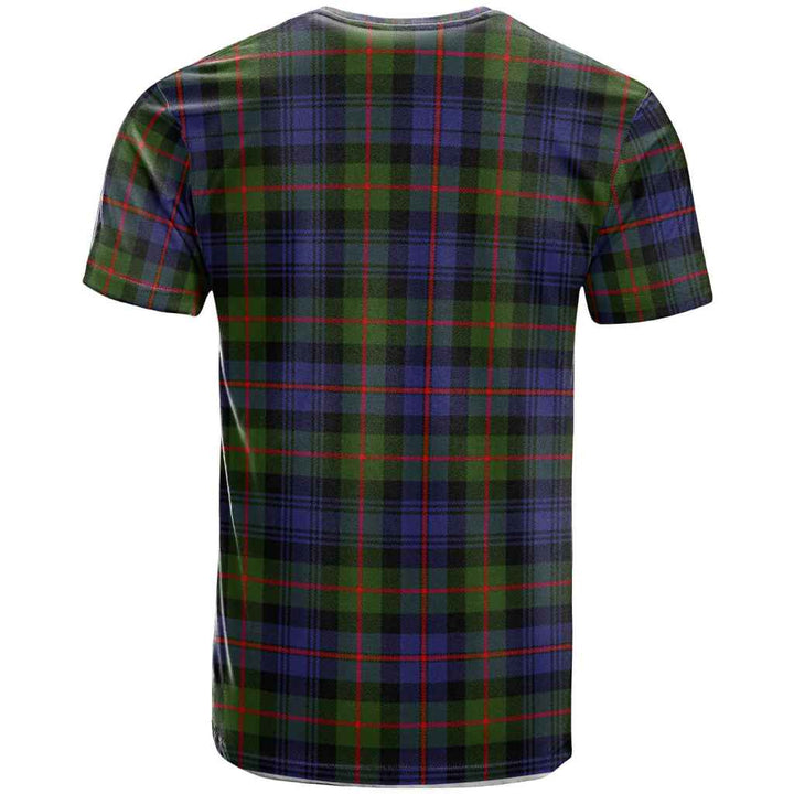 Scottish Murray (of Atholl) Clan Crest Tartan T-Shirt Back Side Tartan Plaid