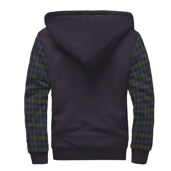 Scottish Murray of Atholl Modern Clan Crest Tartan Plaid Sleeve Sherpa Hoodie