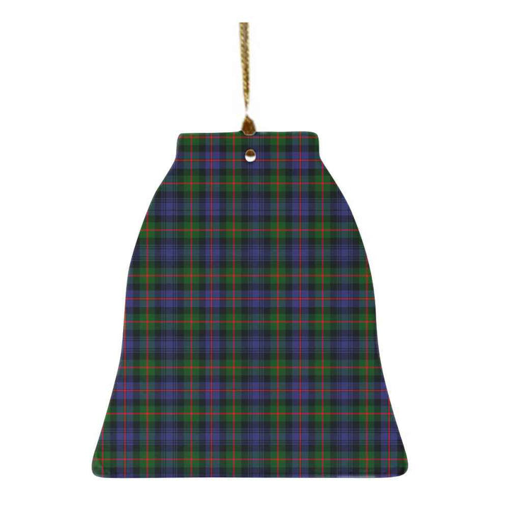 Scottish Murray of Atholl Modern Clan Tartan Ceramic Ornament Bell Shape Tartan Plaid