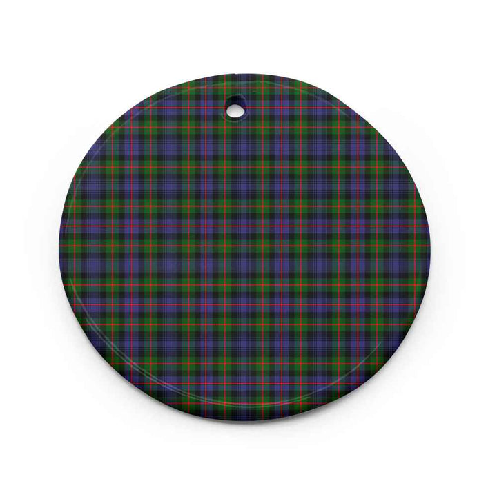 Scottish Murray of Atholl Modern Clan Tartan Ceramic Ornament Circle Shape Tartan Plaid