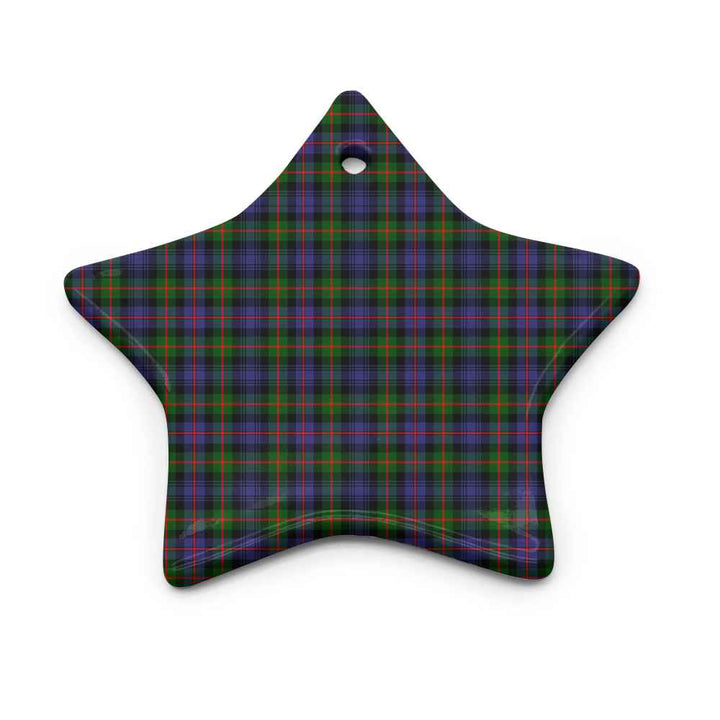 Scottish Murray of Atholl Modern Clan Tartan Ceramic Ornament Star Shape Tartan Plaid