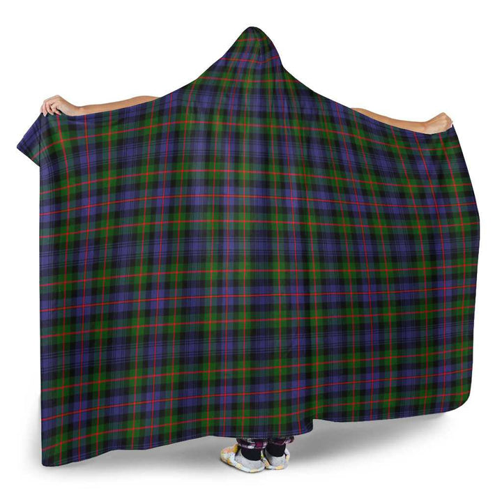 Scottish Murray of Atholl Modern Clan Tartan Hooded Blanket Tartan Plaid 2