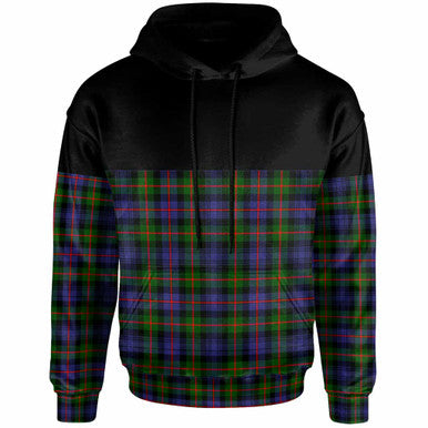 Scottish Murray of Atholl Modern Clan Tartan Hoodie - Horizontal Style Front Side Tartan Plaid