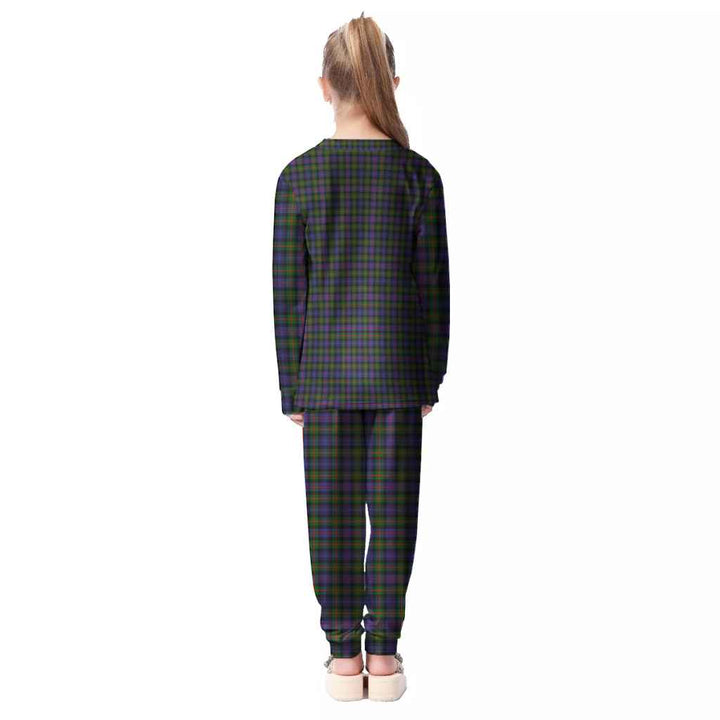 Scottish Murray of Atholl Modern Clan Tartan Pajama Set Kid Back Side Tartan Plaid