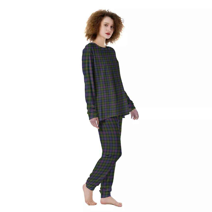 Scottish Murray of Atholl Modern Clan Tartan Pajama Set Women Front Side Tartan Plaid