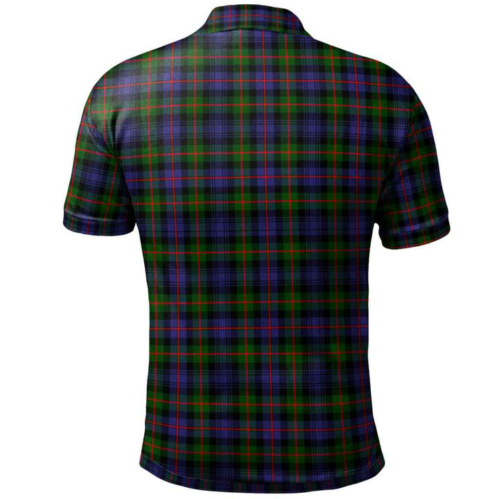 Scottish Murray of Atholl Modern Clan Tartan Polo Shirt Back Side Tartan Plaid