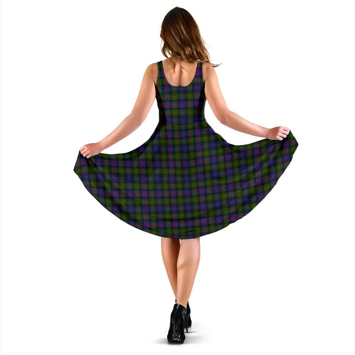 Scottish Murray of Atholl Modern Clan Tartan Women Midi Dress