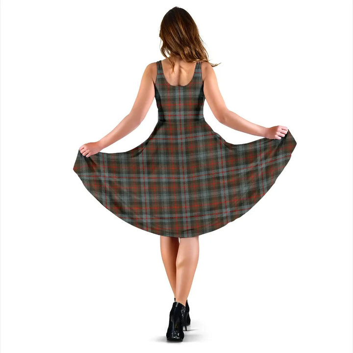Scottish Murray of Atholl Weathered Clan Tartan Women Midi Dress