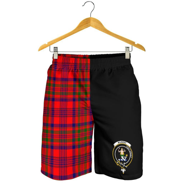 Scottish Murray (of Dysart) Clan Crest Tartan Half of Me Men's Shorts