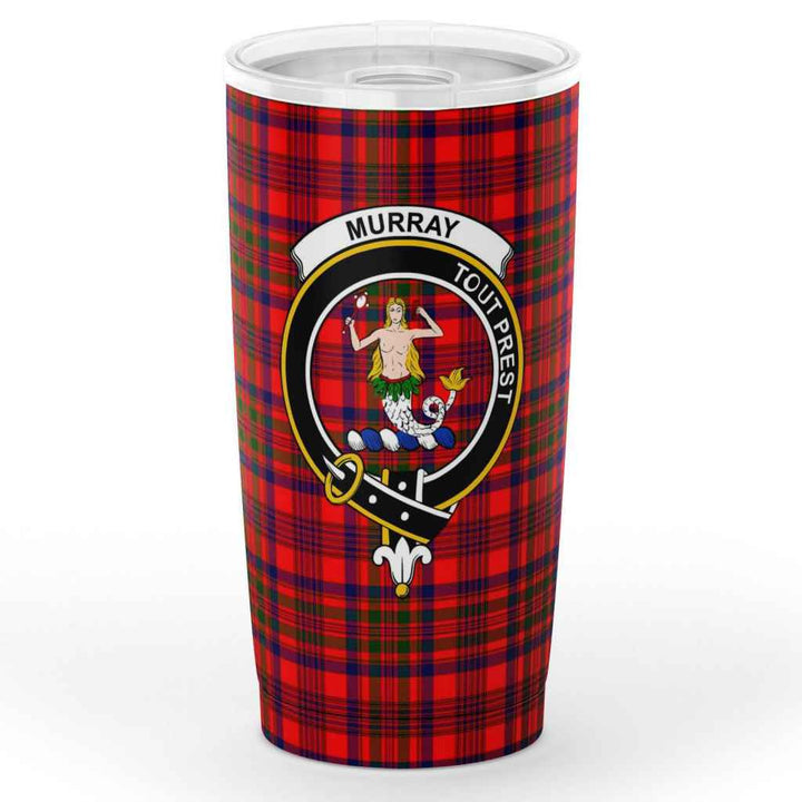 Scottish Murray (of Dysart) Clan Crest Tartan Insulated Tumbler Tartan Plaid 1