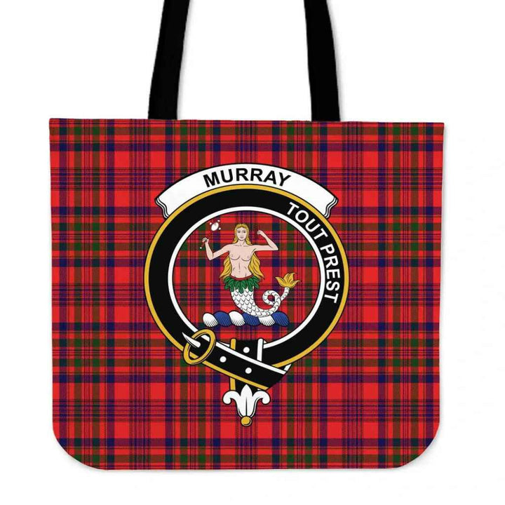 Scottish Murray (of Dysart) Clan Crest Tartan Tote Bag Tartan Plaid