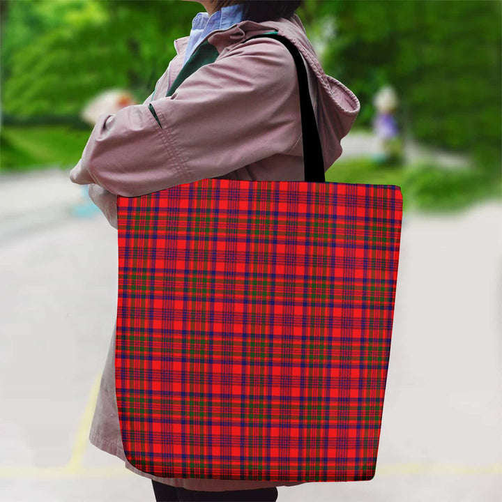 Scottish Murray of Tulloch Modern Clan Tartan Canvas Bag With Shoulder Strap Tartan Plaid 2