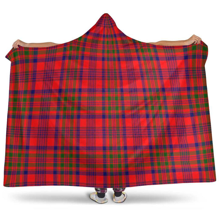 Scottish Murray of Tulloch Modern Clan Tartan Hooded Blanket Tartan Plaid 1