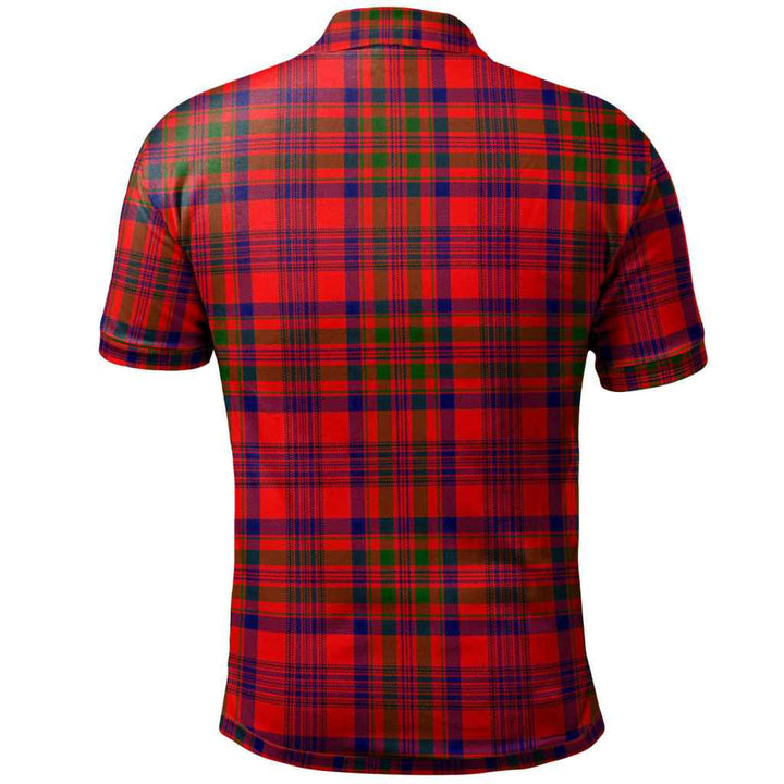 Scottish Murray of Tulloch Modern Clan Tartan Polo Shirt Back Side Tartan Plaid