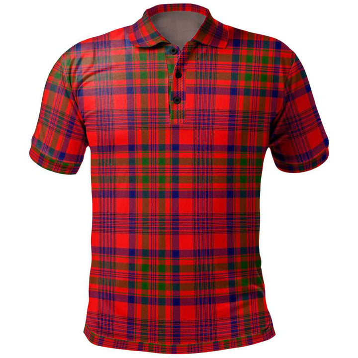 Scottish Murray of Tulloch Modern Clan Tartan Polo Shirt Front Side Tartan Plaid